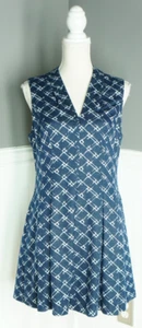 Vince Camuto Women’s Navy Blue V-Neck Sleeveless Stretch Lined Dress Petite 14P - Picture 1 of 4