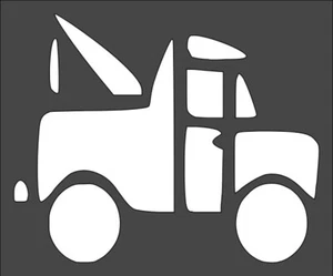 1- 5x6 inch Stencil, (TB-23) Tow Truck (6mil)***** - Picture 1 of 2