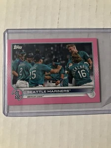 2022 Topps Mini Seattle Mariners Pink Parallel /25 #489 SSP - Picture 1 of 2