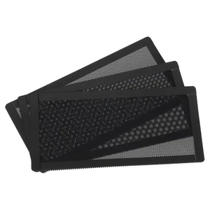3er Set PC-Staubfilter,200x100mm Magnetische Rahmen PVC Computer Gehäuse,Schwarz - Bild 1 von 4