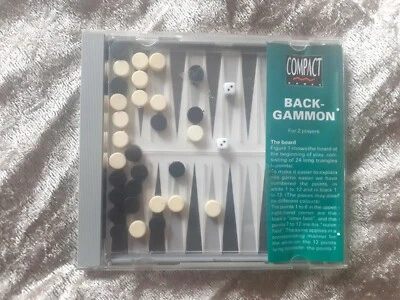 Compact Back Gammon 2 Player's Timy Small Travel Game  - Image 1 of 4