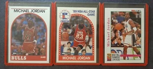 1989 Hoops #21 & #200! 1992 Hoops #341! Michael Jordan Chicago Bulls Lot! Mint!! - Picture 1 of 2