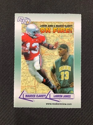 2002 Rookie Review #36 Lebron James Maurice Clarett On Fire - Image 1 of 2