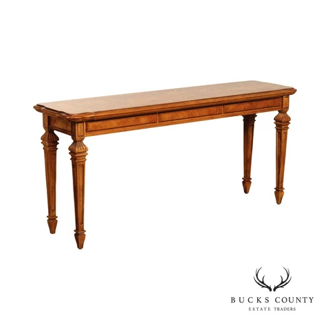 Italian Neoclassical Style Carved Pecan Console Table Cover