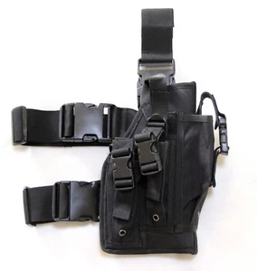 New Airsoft Universal USP Tactical Dropleg/Waist Pistol Holster Black - Picture 1 of 6
