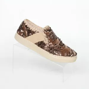Raro Mocasín Mou Marrón Lentejuelas Terciopelo Piel de Oveja Esquimal Zapatos Para Mujer 8 - Imagen 1 de 11