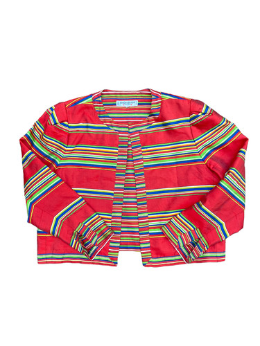 SAINT LAURENT (YSL) Giacca a righe rossa Yves Saint Laurent taglia 46 adatta a M
