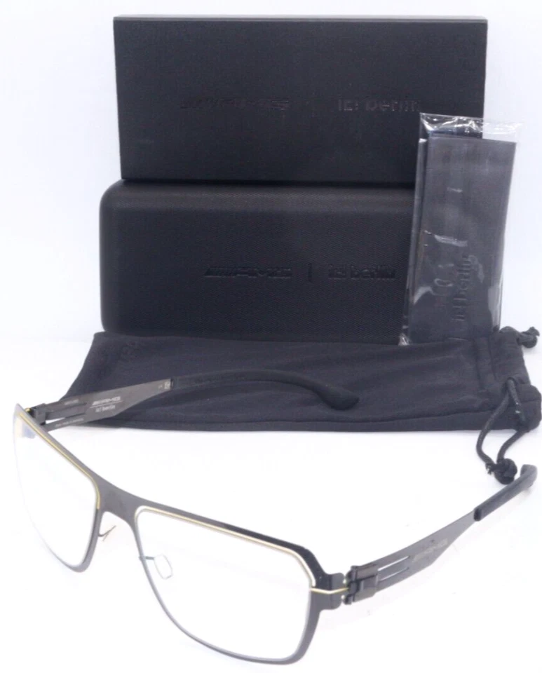 NUEVO IC! BERLÍN MERCEDES BENZ AMG 04 GAFAS AUTÉNTICAS AMARILLO METALIZADO 55-18 Foto 1 de 4