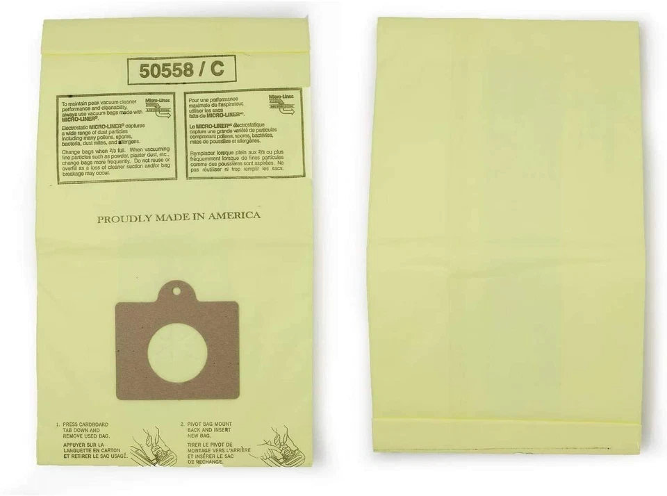 DVC Replacement MicroFiltration Bags for Kenmore Canister Type C, 5055, 50558 - Image 1 of 1