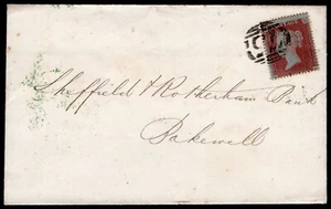 Großbritannien - 1854 - One Penny (1p) auf Innenumschlag / Bolaffi Zertifikat - Bild 1 von 5