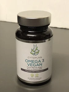 Cytoplan Omega 3 Vegan Marine Algae 60 capsules New & Sealed BBE: 09/2027 - Picture 1 of 3