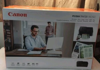 NIB Canon Pixma TR4720 Wireless Inkjet All-in-One Photo Printer Copy Scan Fax - Image 1 of 4
