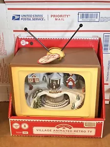 Retro Navidad Animado Musical TV Village TREN IGLESIA MIRADOR Vacaciones Nuevo - Imagen 1 de 12