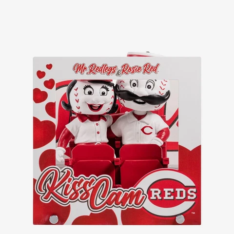 Cincinnati Reds Valentines Day Dual Mascot Bobblehead BRAND NEW ORIG FOCO BOX Cover