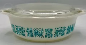 Piatto casseruola Pyrex Butterprint Amish: 2" x 6"* con coperchio* 24288G S133 - Foto 1 di 6