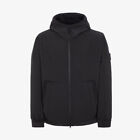 Stone Island Soft Shell-R E.Dye Hooded Zip Jacket - Black