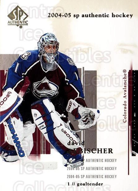 2004-05 SP Authentic #21 David Aebischer - Image 1 of 1