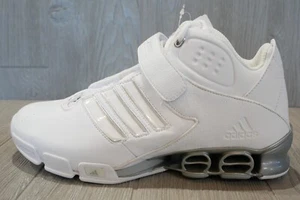 ~Neu Selten Adidas A Cub Forum Weiß Basketballschuhe 2005 Herren Größe 10,5 OSS - Bild 1 von 7