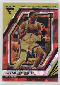 2022-23 Panini Flux Rookies Red Cracked Ice Prizm Jabari Smith Jr #201 Rookie RC
