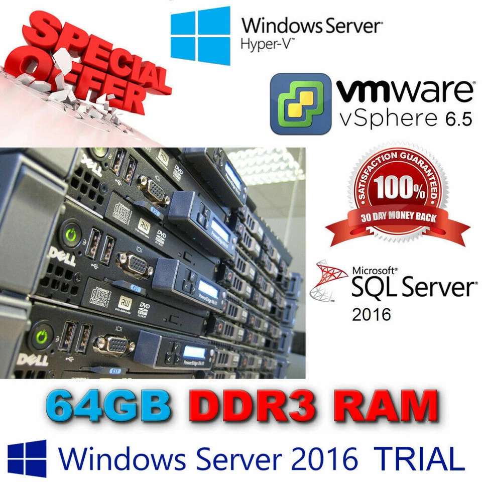 Dell PowerEdge R610 2x 6-Core XEON X5680 3.33Ghz 64GB DDR3 4x 600GB SAS H700 512 - Image 1 of 4