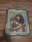 Ancient Egyptian Art Of Queen Cleopatra Wall Relief  Ornate Gilt Frame