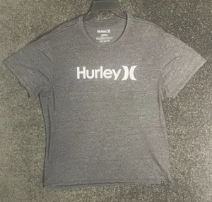 Hurley T Shirt Uomo Xxl Grigio Logo Scritto - Foto 1 di 7