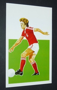 1979 FOOTBALL ACTION PORTRAITS CARD #58 TONY WOODCOCK NOTTINGHAM FOREST 1978