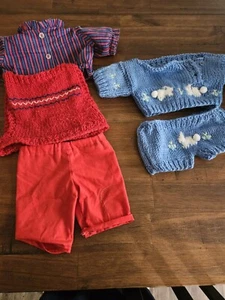 Vintage Knitted Cabbage Patch Kids Outfits Cpk - Picture 1 of 8