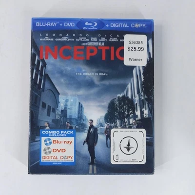 Inception Blu-ray DVD Combo Pack Christopher Nolan Leonardo DiCaprio Movie - Image 1 of 4