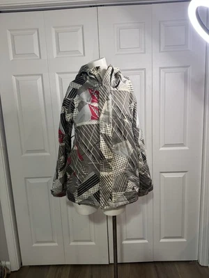 Volcom женщин жилет 10k Zum водонепроницаемый сноуборда белый/розовый куртка -sz маленький - Изображение 1 из 4