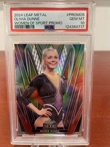 2024 Leaf Metal Olivia Dunne, Women Of Sport, PSA 10 - Bild 1 von 2