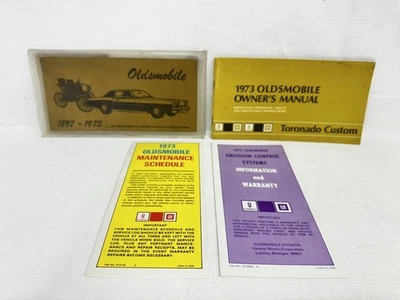 Oldsmobile Toronado 1973 equipamiento manual original personalizado del propietario - juego de 4 piezas Foto 1 de 4