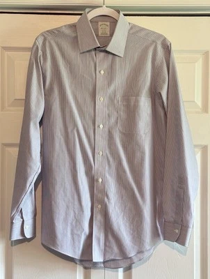 Brooks Brothers Men’s Milano Fit Button Up Dress Shirt 15-33 - Image 1 of 4