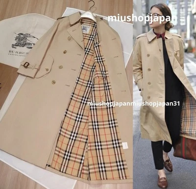 BURBERRY Trench Coat Authentic Trench England Long w/Belt Beige XS/S/UK4-6/US2-4 - Image 1 of 4