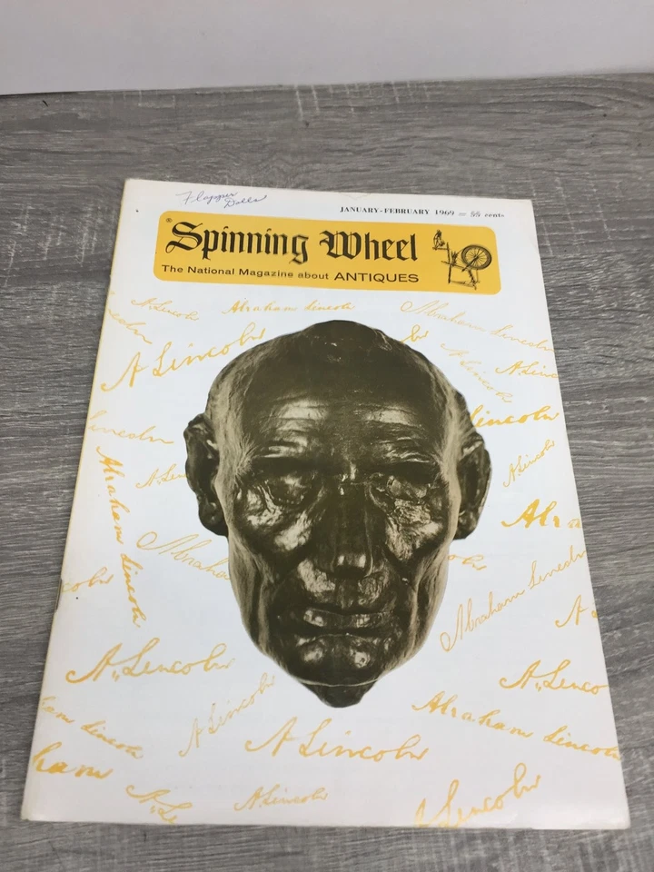 Spinning Wheel Magazine Jan-Feb 1969 Vol 25 No 1 Antiques Lincoln  flapper dolls - Image 1 of 4