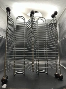 2 zwei Vintage Soundgear Metall CD Desktop Aufbewahrung Racks 40 Kapazität EA - 80 CDs insgesamt - Bild 1 von 8
