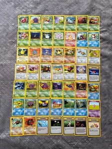 Jungle Fossil Non Holo Lot (49) WOTC Vintage Bulk WOTC 1999 No Duplicates - Picture 1 of 2