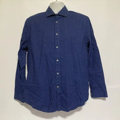 Мужская приталенная рубашка MICHAEL KORS средний размер с длинным рукавом на пуговицах спереди опрятная - Изображение 1 из 4