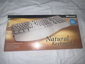 Microsoft Natural Keyboard Elite White KU-0045 Wired Ergonomic - OPEN BOX - Picture 1 of 9