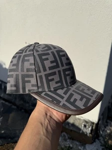 Gray Fendi Men's Baseball Cap - Picture 1 of 5