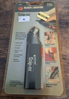 Tijeras eléctricas ligeras Black&Decker 1220 Snip-ez nuevas en paquete sellado Foto 1 de 2