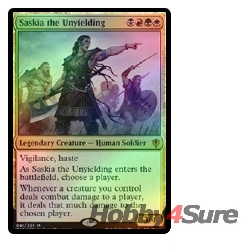 Foil Saskia The Unyielding M/NM Magic: The Gathering MTG Commander 2016 - Image 1 of 1