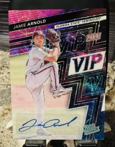 JAMIE ARNOLD 2025 Panini The National VIP Gold Prospect Auto Nebula Prizm 1/10! - Picture 1 of 2
