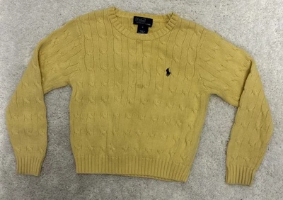 Suéter Ralph Lauren Polo Amarillo Niños Talla 6 Tejido Envío Rápido Foto 1 de 4
