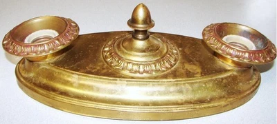 Antique Vintage 1930's Art Deco Victorian Double Light Ceiling Light Fixture - Image 1 of 4