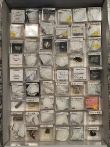 Systematik Mineralien - seltene Mineraliensammlung 54 Stück - Picture 1 of 1