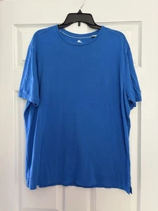Tommy Bahama Men T-Shirt Lg Blue Casual Super Soft Basic Tee Pima Cotton Blend - Picture 1 of 9