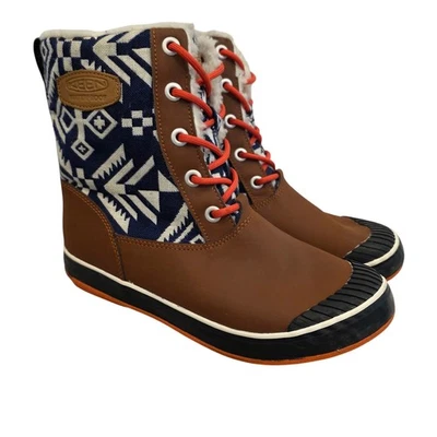 Keen Elsa Waterproof Winter Boots Women’s 7.5 Insulated -20°C Aztec Leather - Image 1 of 4