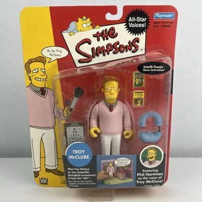 The Simpsons Troy McCLure Figure Playmates WOS Series 1 Phil Hartman Voice FOX - Image 1 of 4