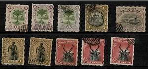 North Borneo 1894  1c to 8c  Group Lot Used - Picture 1 of 2